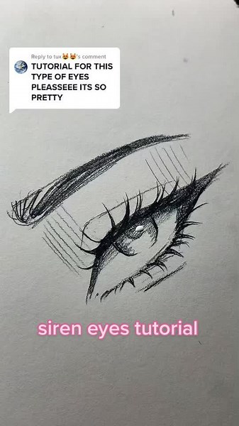 Siren Eyes Drawing Tutorial | Step by Step Guide