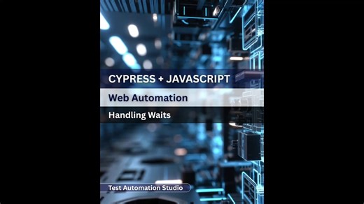 Test Automation Studio on Instagram: "Handling waits using Cypress + Javascript. Welcome to Test Automation Studio – your go-to hub for learning tools like Selenium, Cypress, Playwright & more! From beginner basics to pro-level tricks, we’ve got you covered. Visit our website https://www.testautomationstudio.com Follow along, save this post, and drop your favorite automation tool in the comments! 👇 #TestAutomationStudio #AutomationTesting #LearnAutomation #Selenium #Cypress #Playwright #TechSki