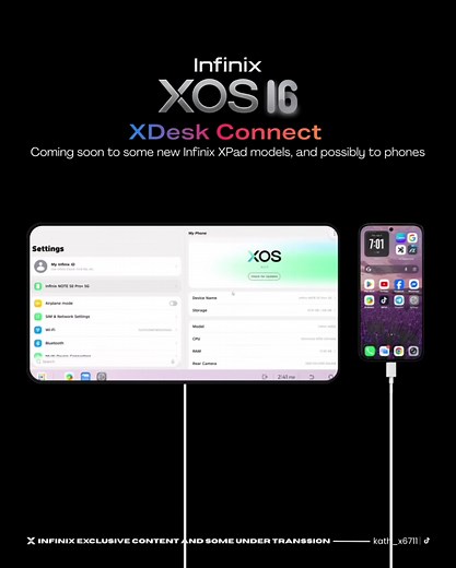 Infinix XOS 16: XDesk Connect Feature Revealed