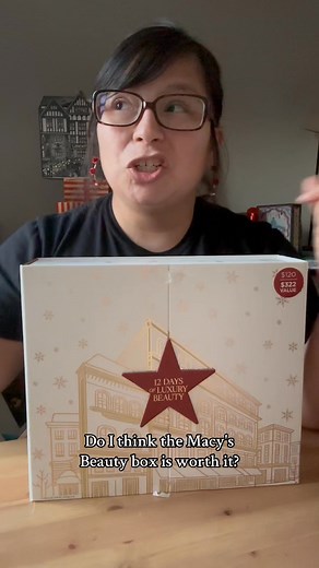 Macys 12 Days of Luxury Beauty Box 8/10. Great brands, expertly curated, but the box itself as well as the disheveled boxes inside were disappointing. #macysbeautybox #macys #advent2025 #macys12daysofluxurybeauty #honestandunbiasedblog | Honest and Unbiased