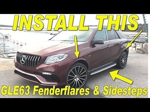Mercedes ML to GLE Copart rebuild. HOW TO REMOVE/INSTALL GLE 63 flares and sidesteps