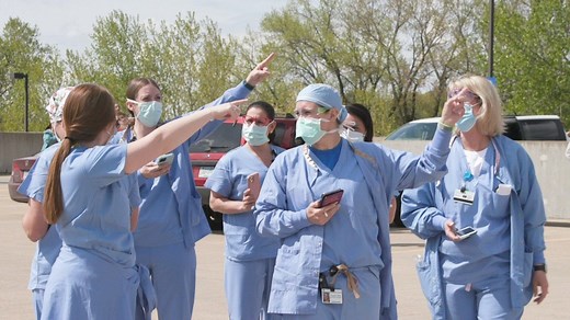 WATCH: The Minnesota National Guard took flight today over Minneapolis, part of statewide flyovers conducted to honor health care workers and other essential workers on the front lines of the coronavirus pandemic response. | Star Tribune