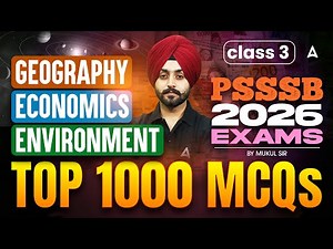 PSSSB Exams Preparation 2026 | PSSSB GK GS Questions | Class #3 | Top 1000 GK GS MCQs By Mukul Sir