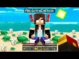 noob Girl hatches BABY TURTLES in Minecraft!