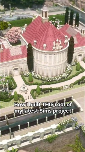Sims 4 roof building session 🏰 #thesims4