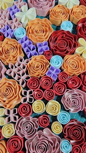 flower garden #quilling #art #papercraft #quillingart #paperart