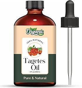 Organic Zing Tagetes (Tagetes) Oil | Pure & Natural Essential Oil for Aroma, Diffusers, Haircare & Massage 30ml/1.01fl oz