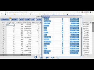 Copy Table from STATCRUNCH Into WORD