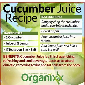 19K views · 33 reactions | Looking for a great, easy detox juice recipe? Try this refreshing Cucumber Juice! Organixx | Organixx | Facebook