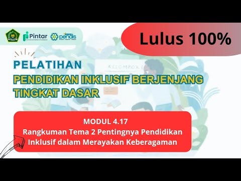 Kunci Jawaban Pintar Kemenag, Pelatihan Pendidikan Inklusif Berjenjanjang Tingkat Dasar, Modul 4.17