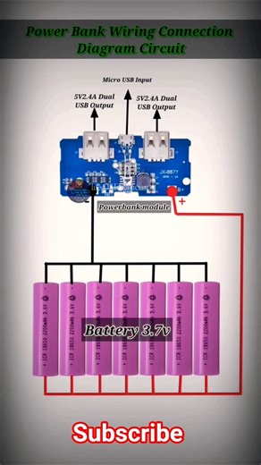 Powerbank | wiring | connection | diagram | circuit | #education ##sinceproject #fyp