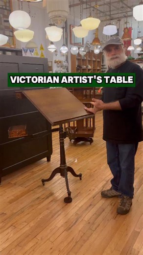 Olde Good Things on Instagram: "SOLD!!! Fantastic Victorian drawing table with original pinstripes and cast iron base available for sale at our NYC showroom! All adjustable with drawers for storage and an oak top. Give us a call or send us a message to purchase! 📍333 W 52 St., New York, New York 🌐ogtstore.com 🚛Shipping available everywhere 📐Shortest: 45 in. H at top, 25 in. H at bottom; Flat: 35 1/4 in. H #oldegoodthings #antiques #antiquestore #antiqueshop #antiquefurniture #interiordesign 