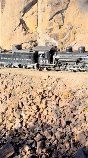 Powering up to the end of the long grade of Hermosa Hill, Durango & Silverton Narrow Gauge Railroad 473 arrives into Rockwood Colorado in October 2025. #railroads_of_the_usa #railroadhistory #railroadlife #railroad #railfanning #railfan #trb_rural #colorado #backroadstravel #backroads #VisitDurango #choosemountains #rsa_outdoors #coloradoskies #steamlocomotive #DurangoTrain #railmarkable #trainspotting #railfans_of_instagram #durango #Coloradobound #trains_worldwide #railways_of_america #train_c