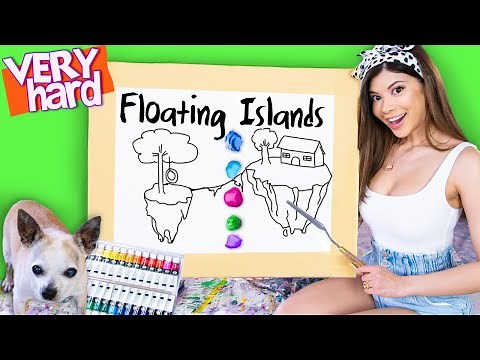 I tried Painting Floating Island in Space | Daily Challenge