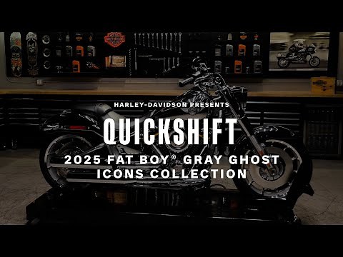 2025 Harley-Davidson Fat Boy Gray Ghost Icons Collection Overview | QuickShift