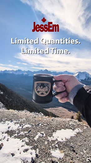Nobody wants a partial collection! Once a year, we will be creating custom mugs with unique designs! That means once it's gone, it's gone. Don't end up with a partial collection, get yours before they go! This mug travelled with us across Canada, from New Brunswick to the Alberta Rockies. Not only was it heavy-duty enough to handle flights, backpacking, hiking and more, but it also holds in the heat - even at high altitudes! Microwave safe and dishwasher safe are a plus as well! Get yours at jes