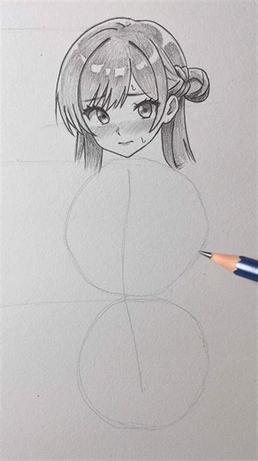 How to draw anime girl #art #drawing #sketch #animeart #shorts