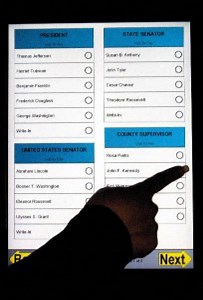 Village to Use Touch Screen Voter Ballots