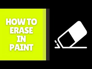 How to Erase in Paint | Easy Method