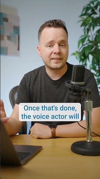 Which comes first, voice over or animation?