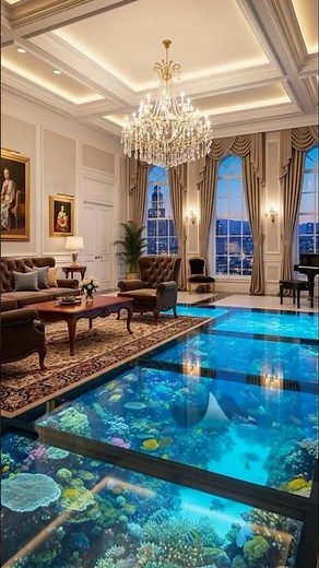 Luxury Floor Aquarium Construction — Modern Architectural Showcase