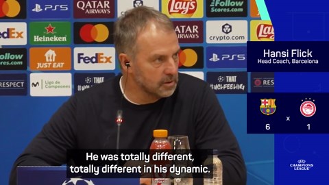 Flick hails hat-trick hero Fermin Lopez