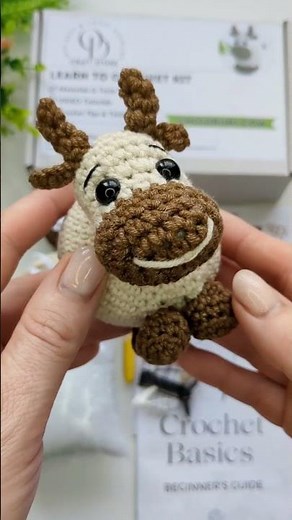 Crochet KIT for Beginners, Learn to Crochet Amigurumi DIY kit #crochetanimals #diykit #crochetkit
