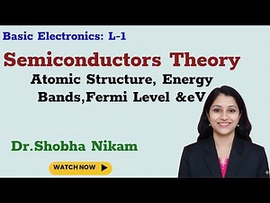 Semiconductors Theory: Atomic Structure, Energy Bands, Fermi Level & eV
