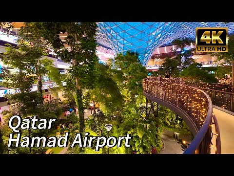 Doha Hamad Airport Qatar 4K – Full Walking Tour ✈️