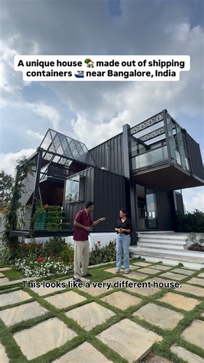 Priyam Saraswat | Unique container house in Bengaluru ❤️ #housetour #hometour #uniquehouse #besthouse #besthouses #bangalorediaries #nammabengaluru... | Instagram