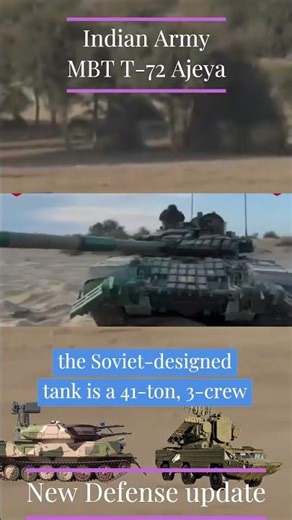 Indian Army MBT T-72 Ajeya in Action #indianmilitary #indianarmy #militaryscience