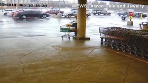 27K views · 404 reactions | WOW! Surveillance video captures what appears to be a tornado flipping two cars on its side in a parking lot outside of Akron, Ohio. https://bit.ly/2qDhTsF | WSYX ABC 6 | Facebook