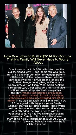 How Don Johnson Built a $50 Million Fortune That His Family Will Never Have to Worry About