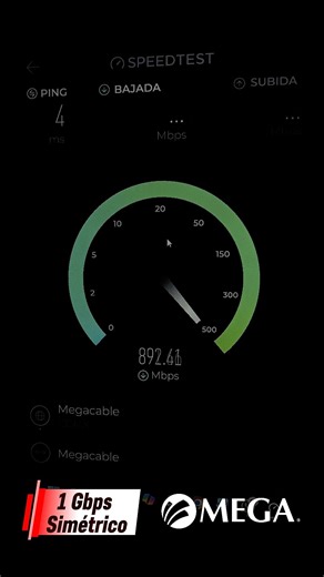 MEGACABLE 1000 MEGAS SIMETRICOS | SPEEDTEST (LAN) 2026