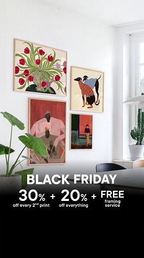 2.4K views | BLACK FRIDAY 20% OFF Everything + 30% EXTRA on every second poster - use code: BLACK | PSTR studio | Facebook