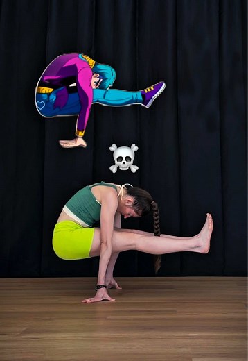 🔥 Strength Flexibility Challenge 😳 Can YOU get into this position? So in this one I tried to do a forward fold on my hands😅 not perfect but still challenging💪 It’s a perfect mix of balance, strength, and flexibility in one move🔥 Would you try this? 😮👇 . . #flexibility #yogachallenge #calisthenics #yogapose #stretching