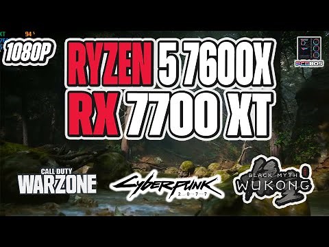 Ryzen 5 7600X + RX 7700 XT Benchmarks - 3 Games Tested