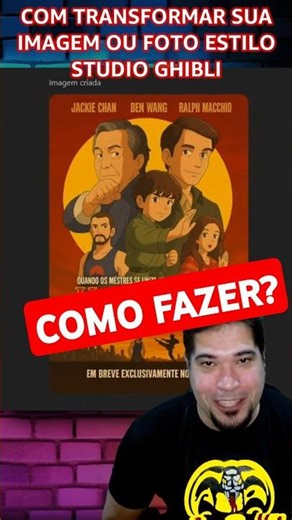 🚨 COMO GERAR IMAGEM STUDIO GHIBLI no CHAT GPT TRANSFORMAR FOTO em DESENHO GRATIS #studioghibli #IA