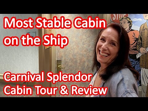 Carnival Splendor Inside Cabin 1316 Tour & Review - Most Stable Cabin on a Cruise Ship