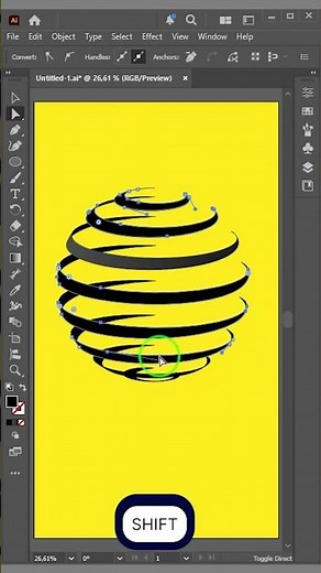 Create a Ribbon Sphere Design using 3D (Classic) Tool in Illustrator
