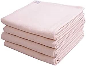 Yogikuti Iyengar Yoga Blanket Set of Four – Thick Handwoven Cotton Blankets for Restorative Yoga, Meditation and Pranayama – Supportive Yoga Prop for Comfort, Alignment and Deep Relaxation - (White)