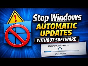 Stop Windows Automatic Updates Without Software