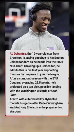 From Celtics Fan to No. 1 Pick: #nbaplayoffs