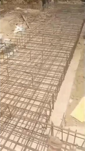 Retaining Wall Steel Binding Work 🔥 Strong Foundation Reinforcement | Construction Skills #steelwork
