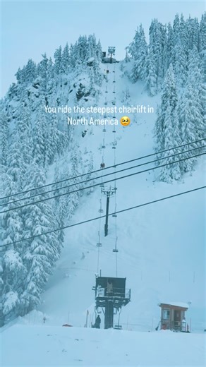 Albert Yang on Instagram: "7th Heaven at Stevens Pass, Washington is a legendary chairlift. it’s famous for being the steepest in North America, with a massive 33.6° gradient, but steeper slopes exist globally (like at Schilthorn), and other North American lifts might challenge its “steepest” claim depending on definition (slope length vs. vertical rise), but it’s legendary for its intimidating, nearly vertical climb to expert terrain. Key Facts About 7th Heaven: Steepest in North America: It’s