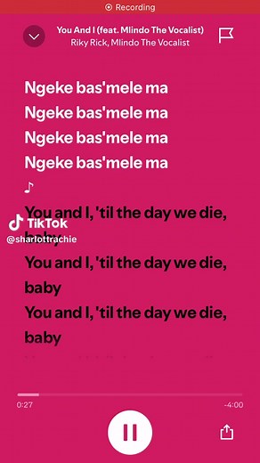You and I: Full Song by Mlindo and Ricky Rick