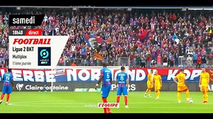 ⚽ Le samedi, c'est multiplex Ligue 2 en direct sur la chaîne L'Équipe ! Rendez-vous demain à partir de 18h40 pour la 11e journée. #lequipeL2 | la chaine L’ÉQUIPE
