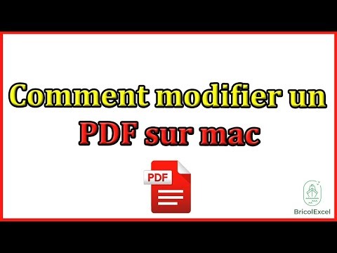 Comment modifier un pdf sur mac