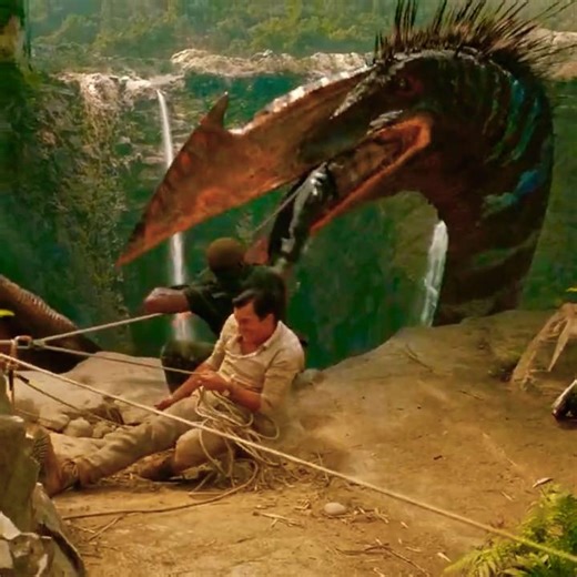 Quetzalcoatlus Creature attacks on humans scene #jurassicworldrebirth #viralscenes #fyp #shorts