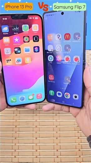 iPhone 13 Pro VS Samsung Flip 7 #asmr #reels #shorts #viral #iphone